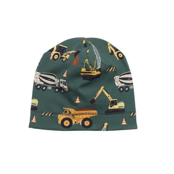 Walkiddy Baby & Kinder Beanie GOTS zertifiziert Bio-Baumwolle Curry-Gelb uni doppellagig weich elastisch – Walkiddy, Grün, – Produktbild 1 von 3