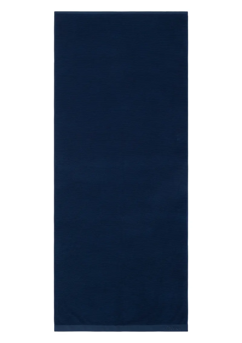 s.Oliver s.Oliver Saunatuch s. Oliver Saunatuch, Walkfrottier (1-St), weich & saugstark, Blau, – Produktbild 8 von 8