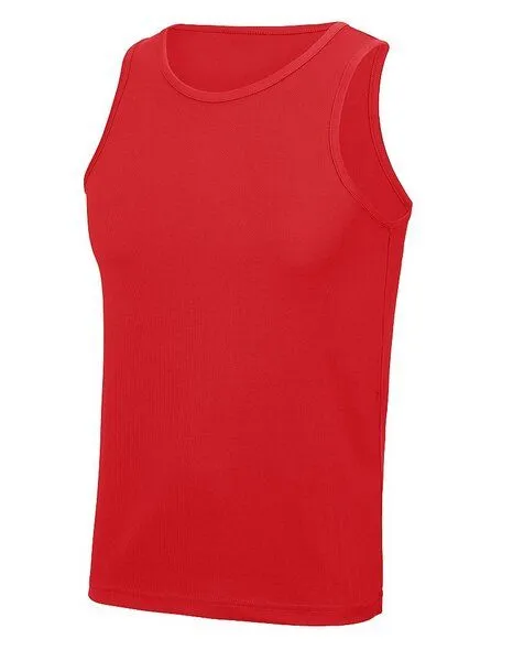 Just Cool Just Cool Muskelshirt Ärmellos Recyceltes Polyester, Rot, – Produktbild 2 von 3