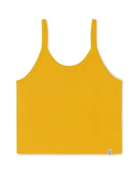 MATONA Matona Crop Top aus Baumwolle für Frauen / Basic Crop Top, Mimosa, – Produktbild 3 von 3