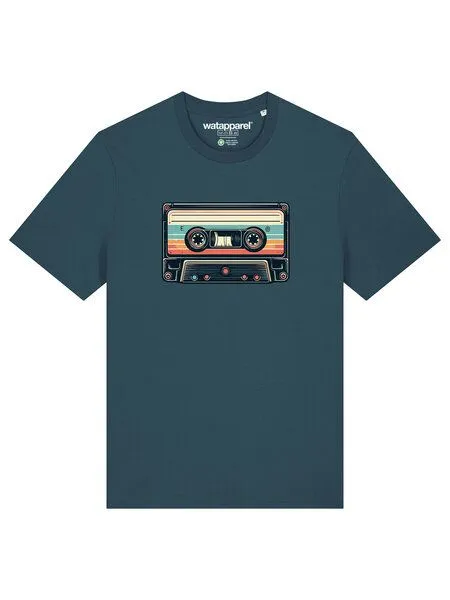 watapparel watapparel T-Shirt Unisex Retro Kassette, Stargazer, – Produktbild 2 von 3