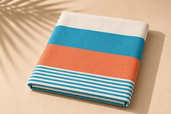 Sandiik Sandiik Strandtuch Multicolor aus Biobaumwolle in 2 Größen, Bunt, – Produktbild 6 von 8