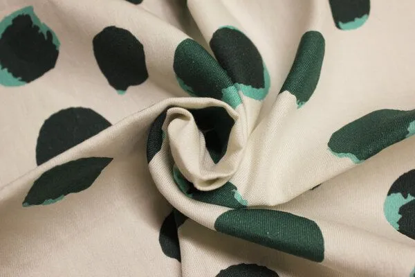 Nature by Adam Nature by Adam Bettwäsche 2tlg aus Leinen und Bio-Baumwolle - Made in Germany - Dots, Grün, – Produktbild 4 von 4