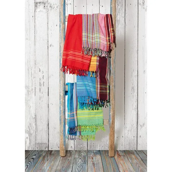 weltPartner weltPartner Baumwolltuch, Strandtuch, Sarong "Kikoi", Blau, – Produktbild 2 von 2