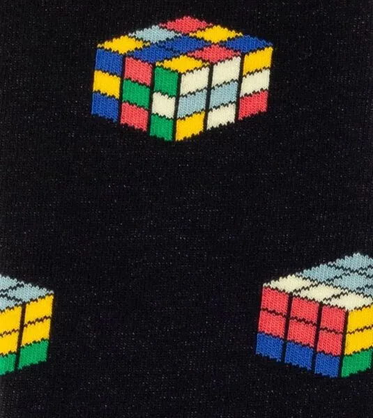 DillySocks DillySocks Socken Color Cube aus Biobaumwoll-Mix, Schwarz, – Produktbild 2 von 4