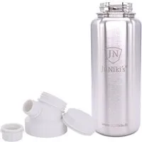 JN JuNiki's JN JuNiki's JuNiki`s isolierte Edelstahl Trinkflasche 1 Liter mit Double Neck Deckel, Weiss, – Produktbild 1 von 1