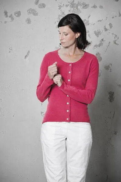 HempAge HempAge Damen Cardigan Carina, Tomato, – Produktbild 2 von 4
