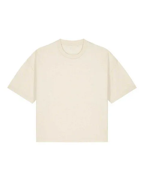 YTWOO YTWOO Damen Boxy T-Shirt aus Bio-Baumwolle, Natural, – Produktbild 4 von 4