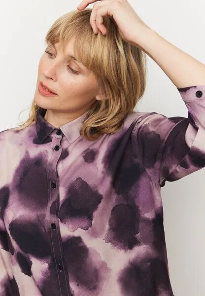 recolution recolution Bluse CYPRESS WATERDROP, Dark grape, – Produktbild 4 von 4
