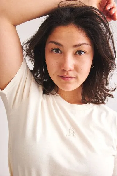 Baìge the Label Baìge the Label T-Shirt mit B-Stick, Natur, – Produktbild 2 von 4