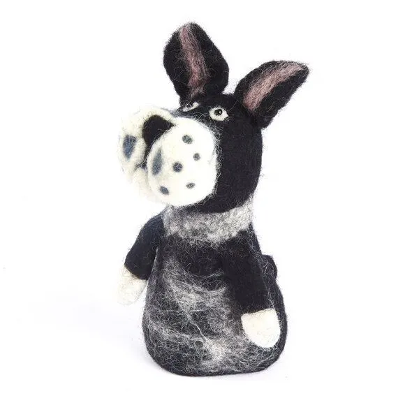 short'n'pietz short'n'pietz Französiche Bulldogge als Filz Eierwärmer, Schwarz weiss, – Produktbild 1 von 1