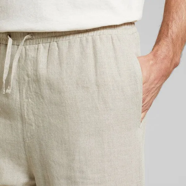 Dedicated DEDICATED Shorts VEJLE Linen, Beige, – Produktbild 2 von 3