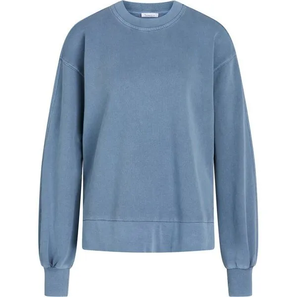 KnowledgeCotton Apparel KnowledgeCotton Apparel A-Shape Pullover NUANCE BY NATURE aus Bio-Baumwolle, Blau (china blue), – Produktbild 1 von 3