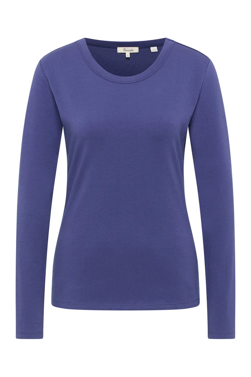 Tranquillo Tranquillo Jerseyshirt Tildaa aus Bio-Baumwolle, Indigo blue, – Produktbild 1 von 1