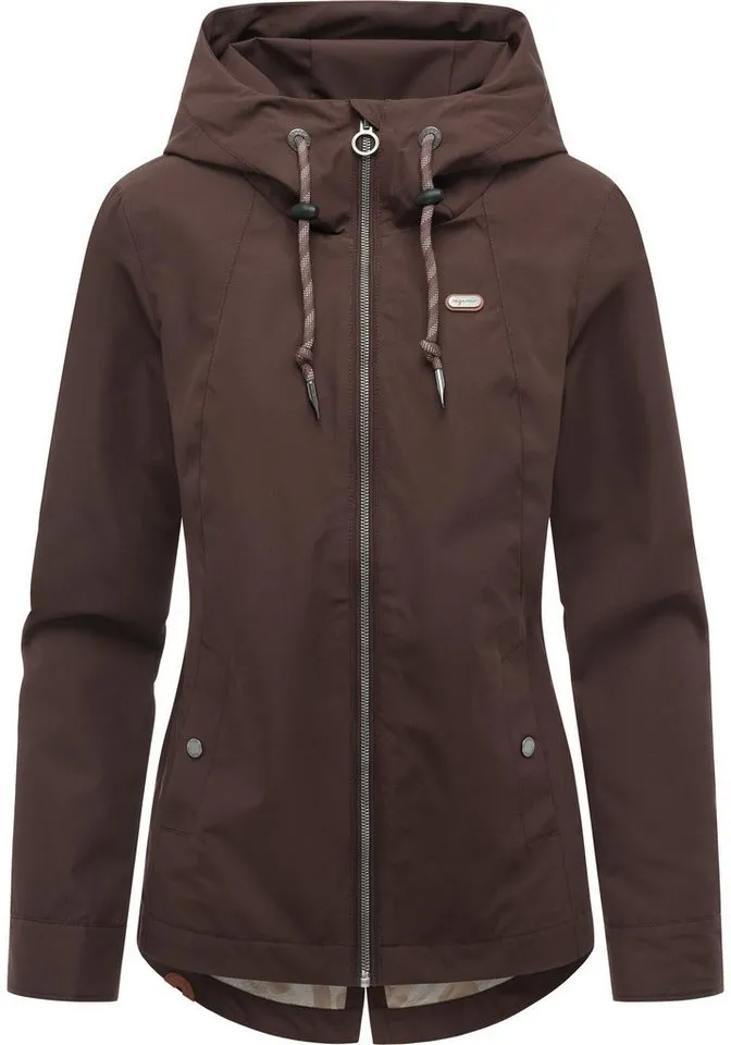 ragwear ragwear Outdoorjacke Monadde Wasserdichte Übergangsjacke mit Kapuze, Braun, – Produktbild 2 von 5