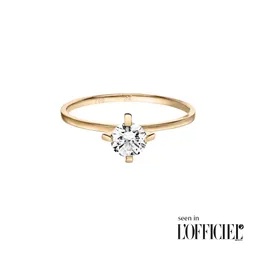 Maren Jewellery ReMind Solitaire Ring - 56 / 14K Gelbgold & Labordiamant – Produktbild 1 von 1