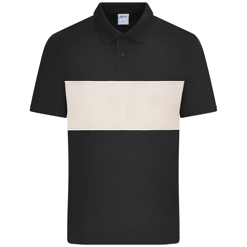 Daiber Daiber Unisex Poloshirt mit Kontrasteinsatz 8050 Gr. 2XL black/sandstone – Produktbild 1 von 1