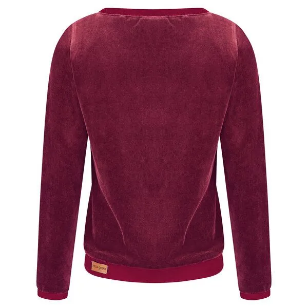 Frija Omina Frija Omina Bio Nicki Pullover Onne, Beere (rot), – Produktbild 3 von 4
