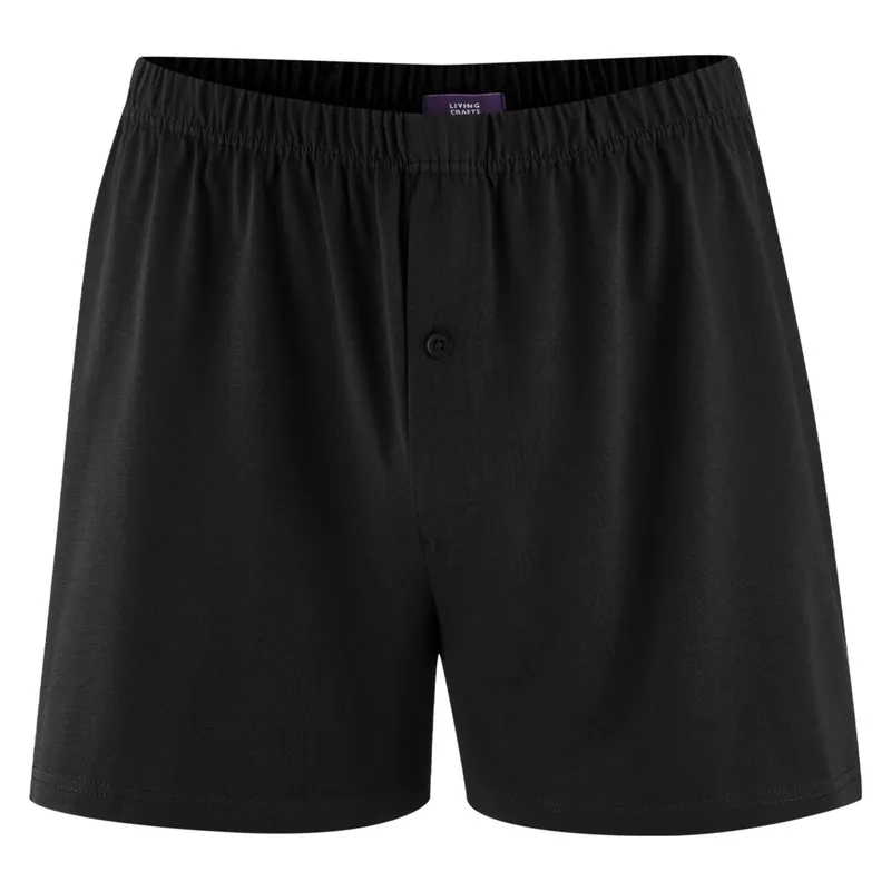Living Crafts Living Crafts Herren Boxer-Shorts (100% Bio-Baumwolle), Schwarz, – Produktbild 1 von 3