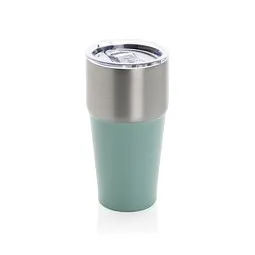 XD Collection Fluid Becher aus RCS-zertifiziert recyceltem Stahl, 500ml, grün – Produktbild 1 von 1
