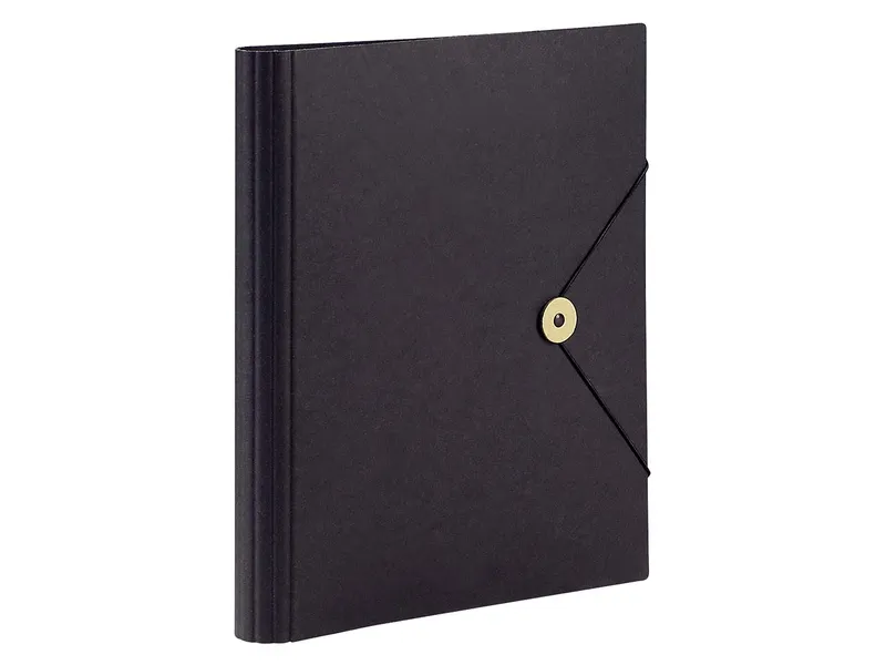 Memo Tagungsmappe 'Natural Carta' mit Blockklemme schwarz – Produktbild 1 von 1