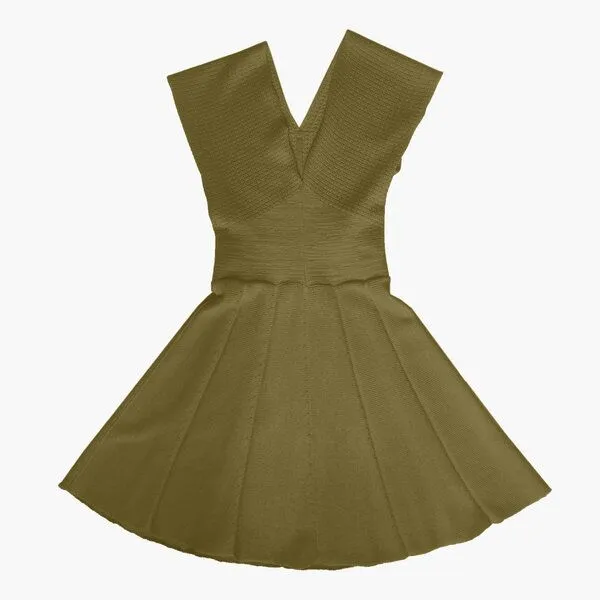 vincente vincente Strickkleid, Olive, – Produktbild 1 von 3