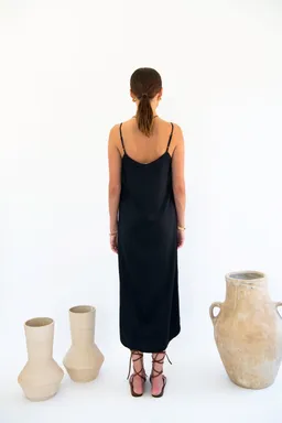 Neu Nomads Neu Nomads Damen vegan Kleid Easy Slip Schwarz – Produktbild 1 von 1