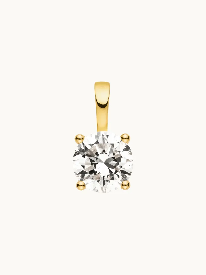Dear Darling Berlin Dear Darling Berlin Damen vegan Anhänger Mit Brillanten-Charm Lou Aus 14 Karat Echtgold, Gold, – Produktbild 1 von 2