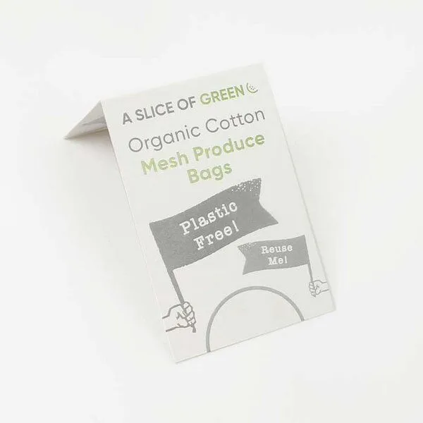 A Slice of Green A Slice of Green Lebensmittel Beutel aus Bio Baumwolle Medium - Meshgewebe – Produktbild 4 von 4
