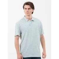 ORGANICATION ORGANICATION Gestreiftes Poloshirt aus Leinengemisch – Produktbild 1 von 1
