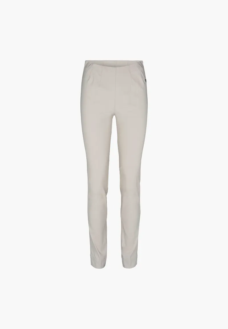 LAURIE LAURIE Damen vegan Hose Vicky Slim Mittellang Grau Sand, Beige, – Produktbild 1 von 2
