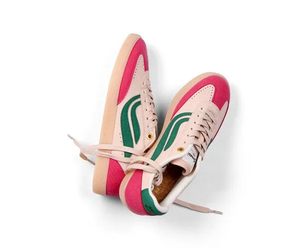 Genesis Footwear Genesis Footwear G-Volley Hairy - vegane Sneaker, Pink / rose / green, – Produktbild 2 von 4