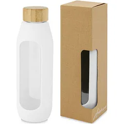 Avenue Avenue Tidan 600 ml Flasche aus Borosilikatglas mit Silikongriff, Weiß, – Produktbild 1 von 1