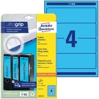 Avery Zweckform 80 Rückenschilder für Rücken 70-80 mm, 192 x 61 mm blau – Produktbild 1 von 1