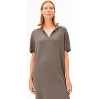 ARMEDANGELS ARMEDANGELS FINE POLO Damen Strickkleid aus Bio-Baumwoll Mix, Walnut cream, – Produktbild 1 von 1