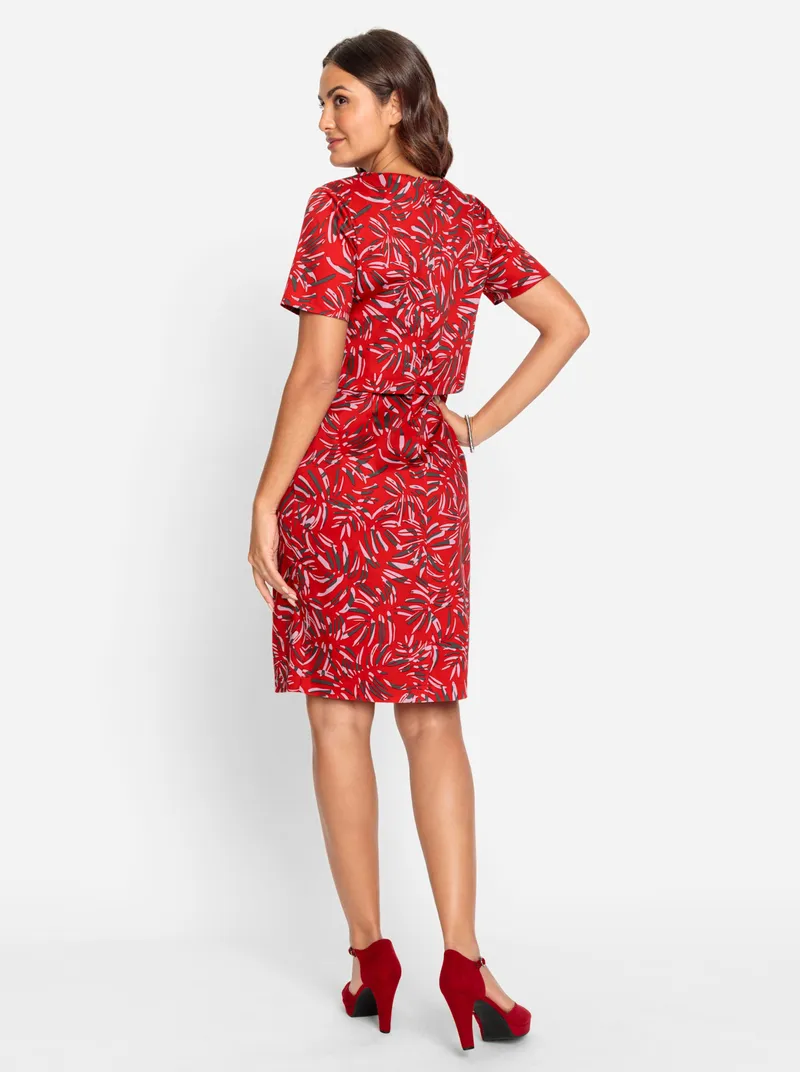 Witt Druckkleid, Rot-graphit-bedruckt, – Produktbild 2 von 2