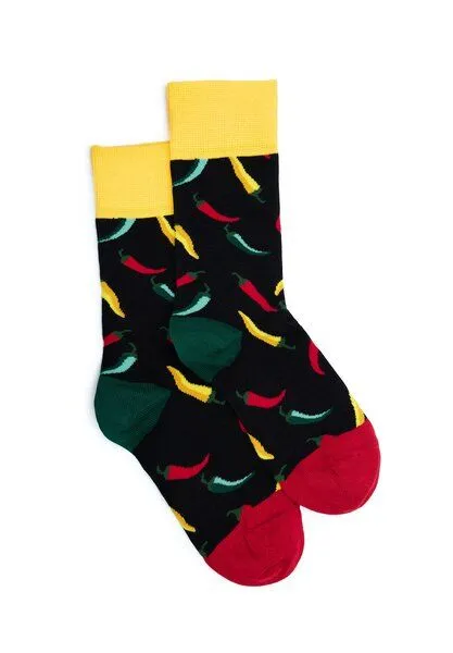 Natural Vibes Natural Vibes Chilis Socken Bio GOTS | Bunte Socken | Herren Damen Socken | Funny Socks – Produktbild 3 von 4