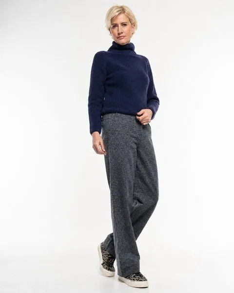 Alma & Lovis Alma & Lovis Twill-Businesshose aus 100% Organic Cotton | Business Pants, Grey (grau), – Produktbild 2 von 4