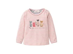 People Wear Organic People Wear Organic Langarm-Shirt blassrosa geringelt 74/80 – Produktbild 1 von 1