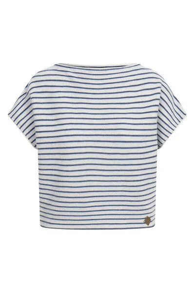 Stapf Damen Shirt Evi, Écru azzurro nachtblau, – Produktbild 1 von 4