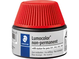 Staedtler STAEDTLER Nachfülltinte für Universalstift "Lumocolor" wasserlöslich, rot – Produktbild 1 von 1