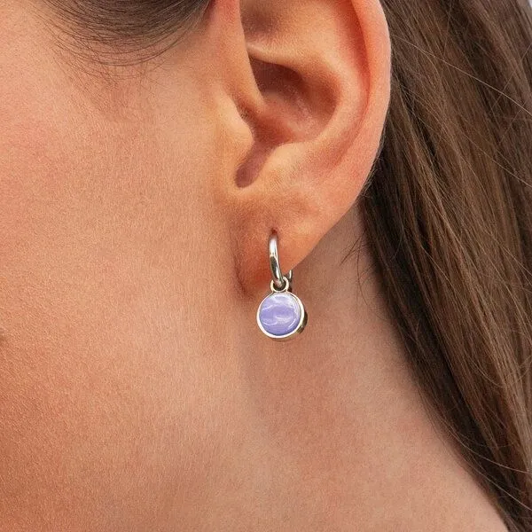 ALEXASCHA ALEXASCHA Anhänger für Ohrringe | Mix & Match Charms | Silber, Lavendel, – Produktbild 2 von 4