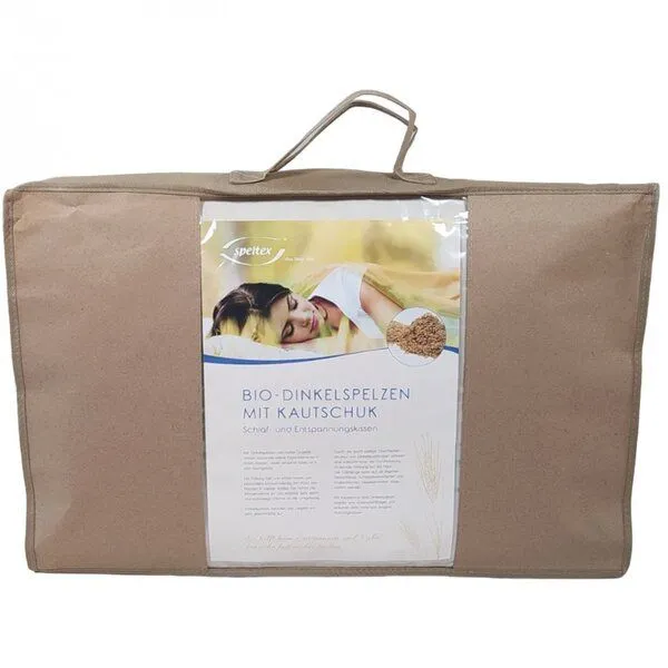 Speltex Speltex Schlafkissen mit Bio Dinkelspelzen und Kautschuk 40 x 60 cm – Produktbild 4 von 5