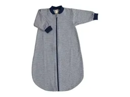 Lilano Lilano Baby und Kinder Schlafsack mit langem Arm Wolle Seide marine-ringel Gr.50/56 – Produktbild 1 von 1