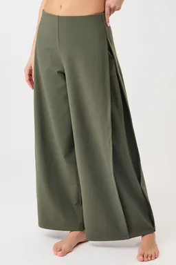mandala MANDALA Damen vegan Hose Extra Wide Blattgrün – Produktbild 1 von 1