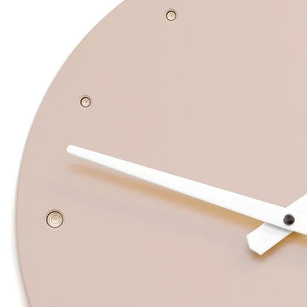 klotzaufklotz klotzaufklotz Wanduhr Linoleum, Blassrosa, – Produktbild 3 von 4