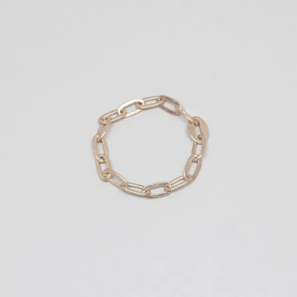 fejn jewelry fejn jewelry Ring `link chain`, Rotgold, – Produktbild 1 von 2