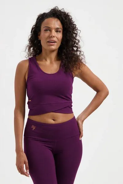 Urban Goddess Urban Goddess Sati Yoga Crop Tank Top, Bloom (lila), – Produktbild 1 von 4