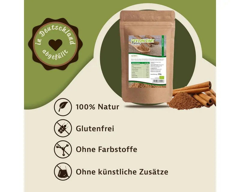 Mynatura Salz Mynatura Bio Ceylon Zimt Pulver – Produktbild 2 von 5