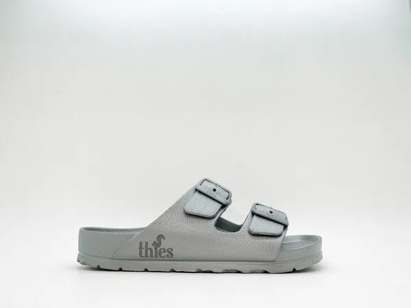 thies Vegane Ecofoam Sandale thies Men, Silver, – Produktbild 2 von 4